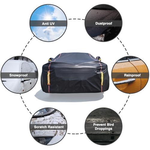 Funda de automóvil impermeable para todo tipo de clima, 6 ca