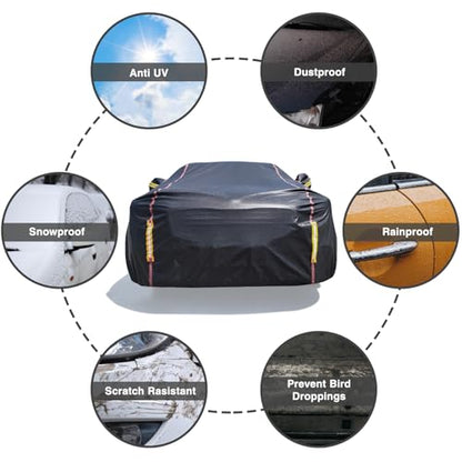 Funda de automóvil impermeable para todo tipo de clima, 6 ca