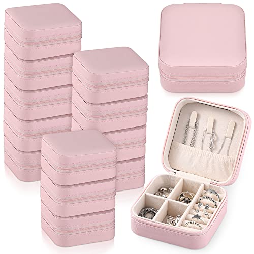 Yinkin 12 piezas de mini joyero de viaje para dama de honor,