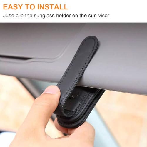 Soporte de lentes de sol para automóvil, clip magnético de c