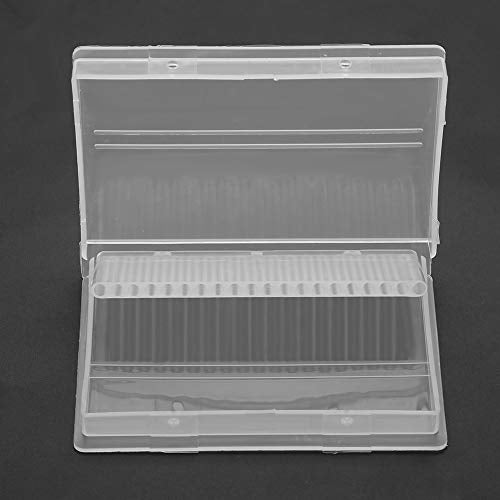 Zerodis Estuche para brocas de uñas, 20 ranuras, soporte par