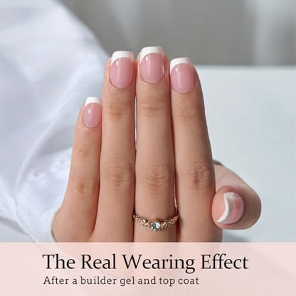 BTArtboxnails XCOATTIPS - Uñas de gel francesas a presión, u