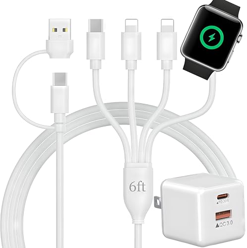 Apple Watch Cargador USB C con enchufe de pared rápido PD de