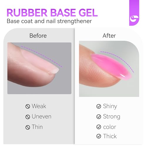 Pegamento UV para uñas, pegamento UV 6 en 1 con capa base de