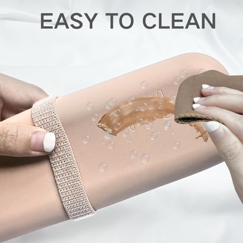 Porta brochas de maquillaje de silicona sin olor, bolsa de c