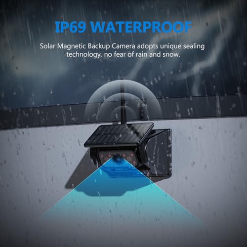 Cámara de respaldo inalámbrica solar magnética WiFi, 10500 m