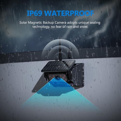 Cámara de respaldo inalámbrica solar magnética WiFi, 10500 m