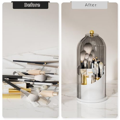 VITVITI Organizador de brochas de maquillaje con tapa, organ
