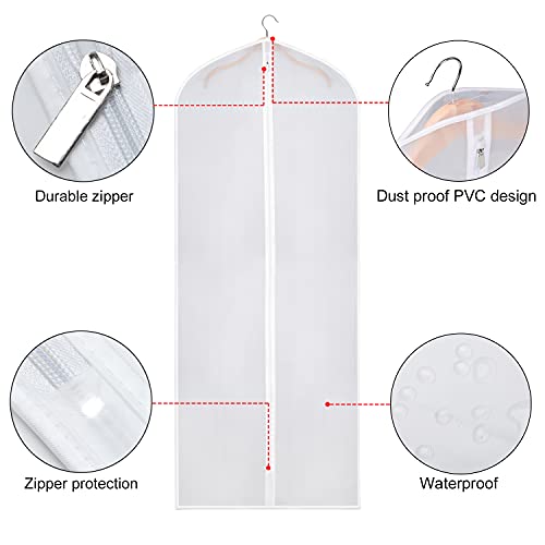 Zilink Bolsa de ropa para almacenamiento, juego de 10 vestid