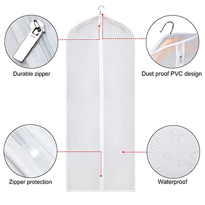 Zilink Bolsa de ropa para almacenamiento, juego de 10 vestid