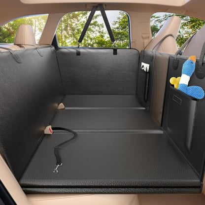 Extensor de asiento trasero para perros, con piel sintética,