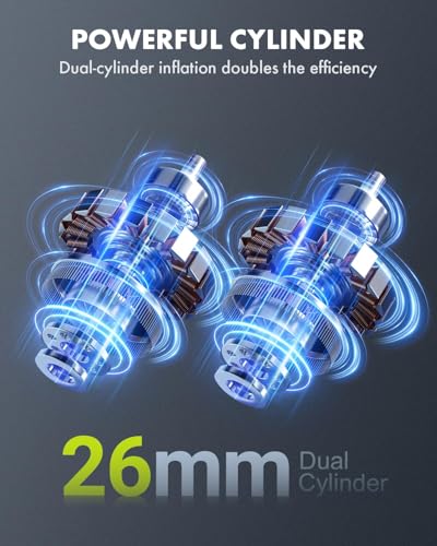 Anykit Inflador de neumáticos, compresor de aire portátil, b