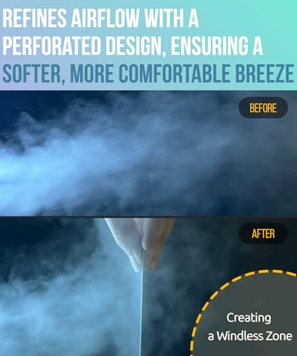HAMILO BreezeGuard - Deflector de viento para ventilación de