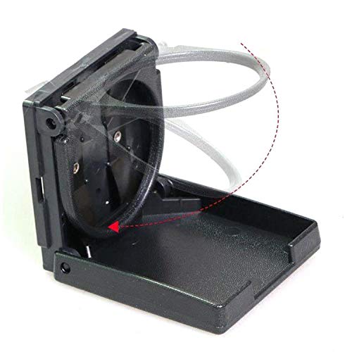 2 soportes plegables ajustables para bebidas con tornillos y