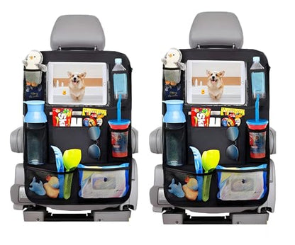 Organizador de asiento trasero de coche y protector de asien