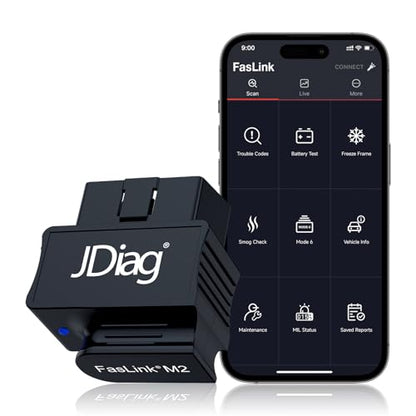 Escáner Bluetooth M2 OBD2 para iPhone y Android ELM327 OBDII