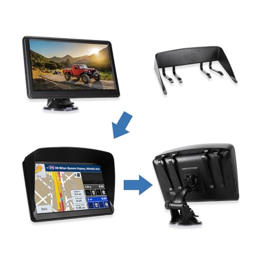 Navegador GPS para automóvil, mapa 2025 de 7 pulgadas con pa