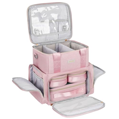 Bolsa de maquillaje extragrande, organizador de cosméticos 4
