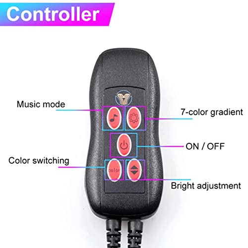 Tira de luces interiores para automóvil, sincronización de m