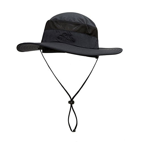 YR.Lover Gorra de pesca de ala ancha con protección solar UV