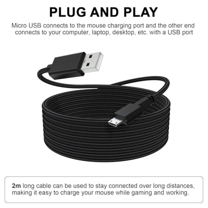 Zosvoses Cable de carga micro USB compatible con Alienware W