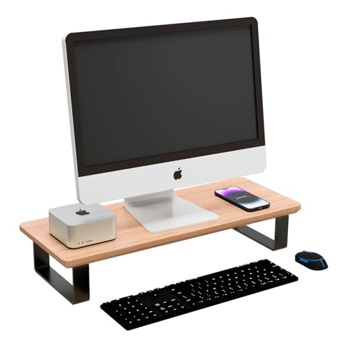 YUMORE Soporte de madera para monitor de computadora para es