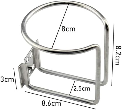 Z-Color - 2 soportes universales para bebidas de acero inoxi