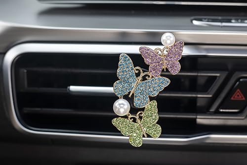 2 clips de mariposa para ventilación de automóvil, decoració