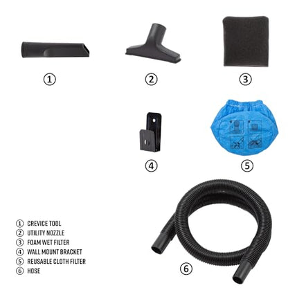 Armor All AA155 - Aspiradora portátil de 1.5 galones y 2 HP