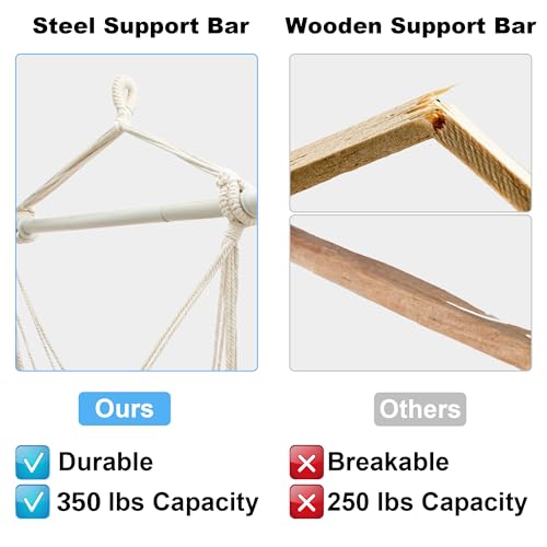 [Actualizado] Silla hamaca colgante con reposabrazos de made