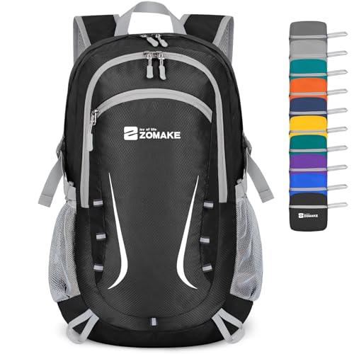 Zomake - Mochila de senderismo plegable resistente al agua,