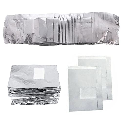 400 unidades de papel de aluminio para quitar esmalte de uña