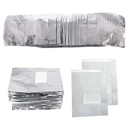 400 unidades de papel de aluminio para quitar esmalte de uña