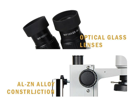 Zoom estéreo del microscopio trinocular digital del LCD HH-M