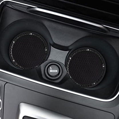 SUNCARACCL Portavasos para automóvil, paquete de 2 insertos