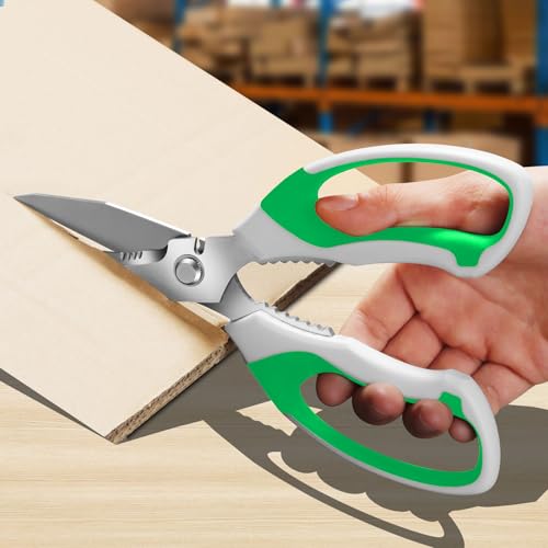 Tijeras de utilidad resistentes: tijeras afiladas multiusos,