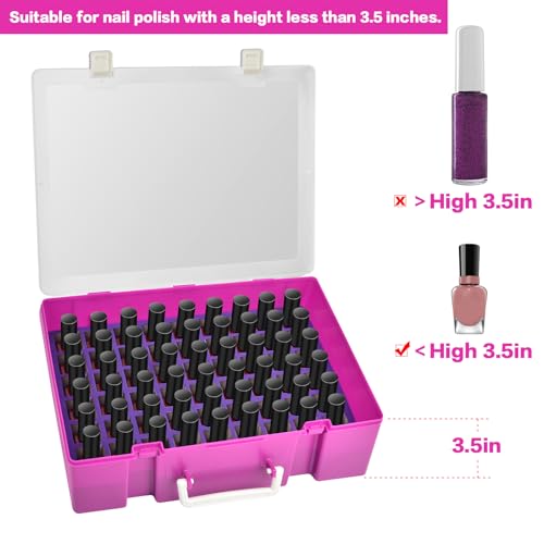 FULLCASE Soporte organizador de esmalte de uñas, contenedor