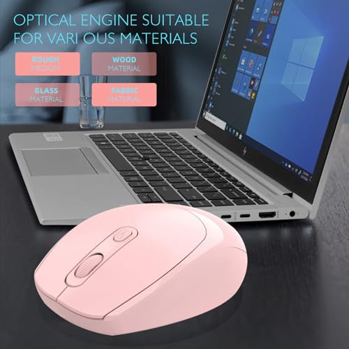 ONE-UP Ratón inalámbrico, mouse silencioso de 2.4G, mouse de