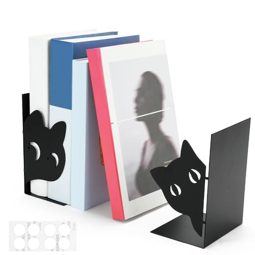Zoyiancy Sujetalibros decorativos de metal únicos para estan