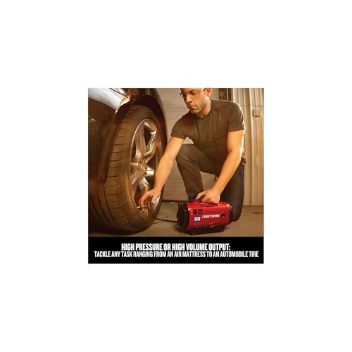 CRAFTSMAN Inflador de neumáticos V20, compresor de aire port
