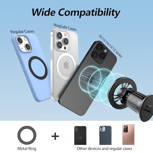 Soporte de coche Magsafe con rotación flexible de 360°, 20 i