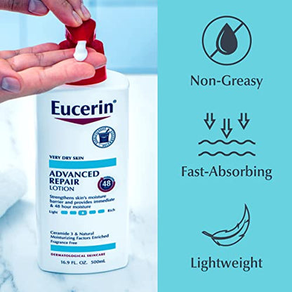 Eucerin Advanced Repair - Loción corporal sin perfume para p