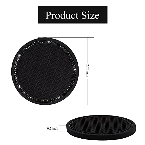 SUNCARACCL Portavasos para automóvil, paquete de 2 insertos