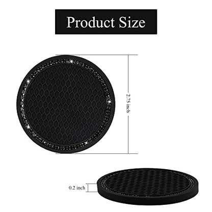 SUNCARACCL Portavasos para automóvil, paquete de 2 insertos