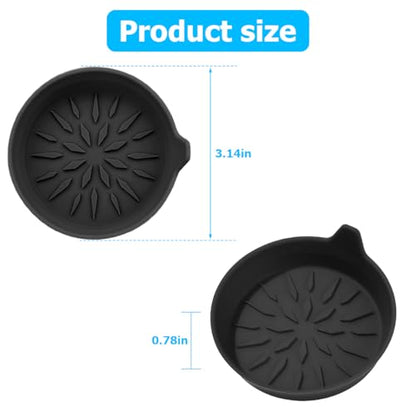 Mandark 4 posavasos para automóvil, tapete antideslizante pa