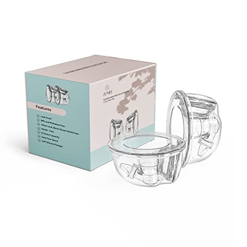 Zomee Dos tazas de silicona de colección manos libres, capac