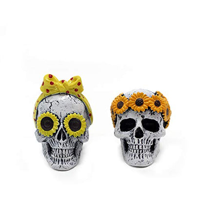 Estatua de calavera malvada para automóvil con ambientador,