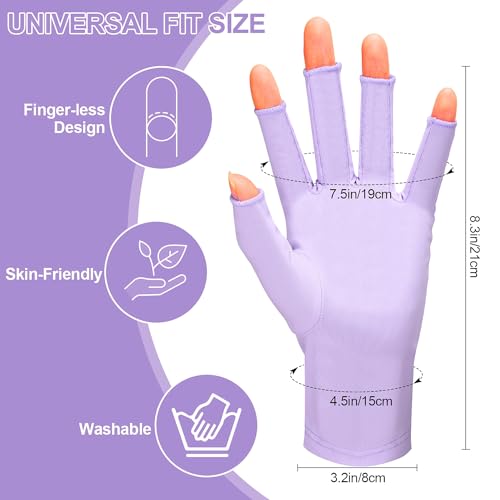chemotex UV Nail Gloves, Professional UPF50+ Protection UV G
