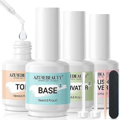 AZUREBEAUTY Juego líquido de polvo de inmersión de 0.5 onzas