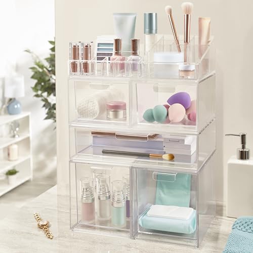 Paleta de maquillaje y cosméticos de plástico transparente d